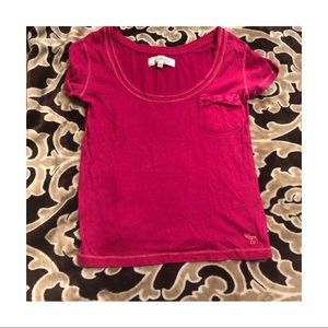 Pink Abercrombie Shirt with a Pink Pocket